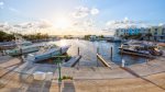 Private marina accommodates up to 60` yachts